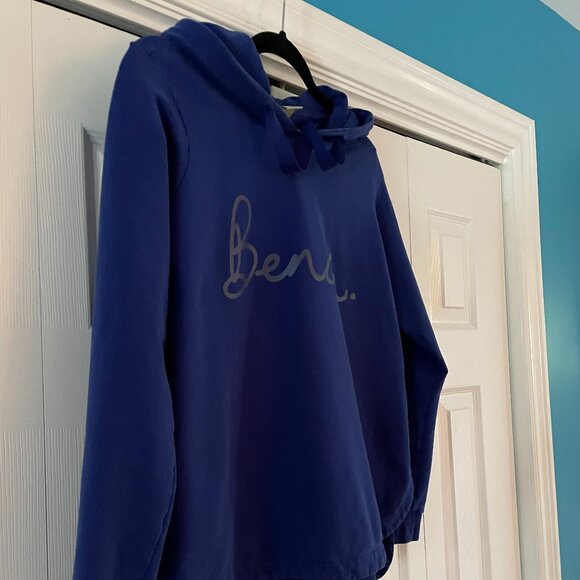 Bench Women sweatshirt hoodie size Large - Gorgeous Dark Cobalt Blue - Picture 4 of 14